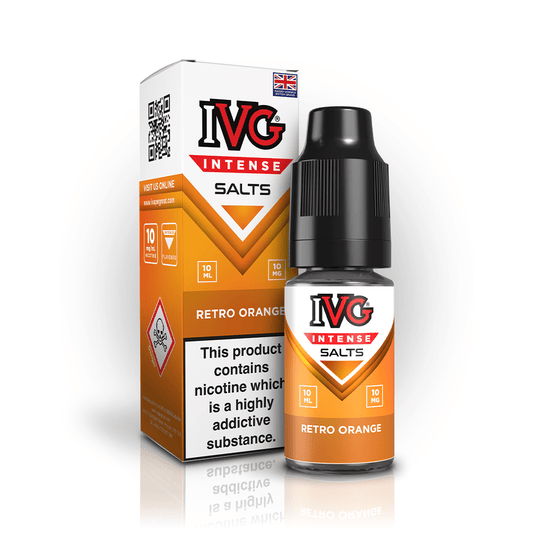 IVG Intense Salts - Retro Orange - PJW Vapes | UK Leading Vape Wholesaler