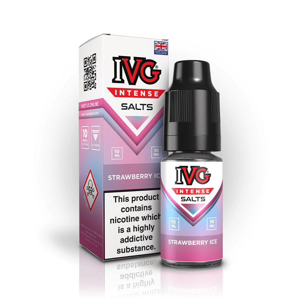 IVG Intense Salts - Strawberry Ice - PJW Vapes | UK Leading Vape Wholesaler