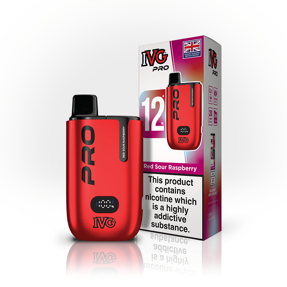 IVG PRO Kit - Red Sour Raspberry - PJW Vapes | UK Leading Vape Wholesaler