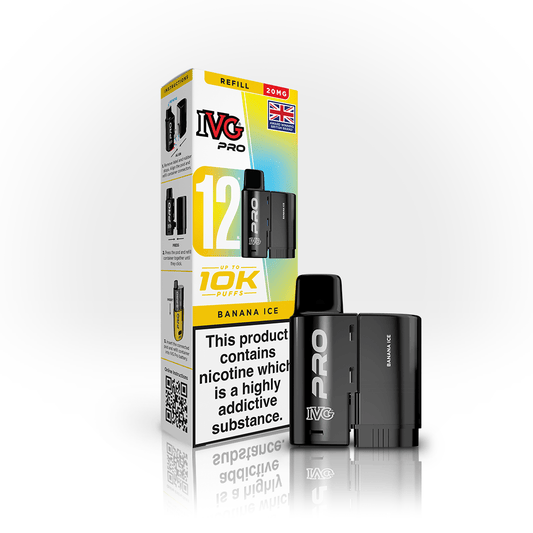 IVG Pro Pods - Banana Ice - PJW Vapes | UK Leading Vape Wholesaler