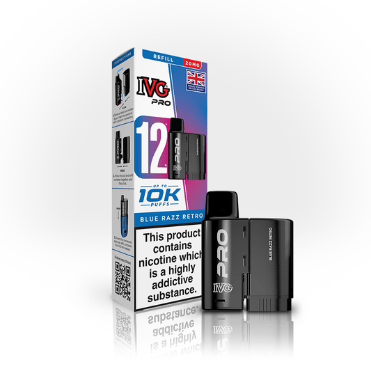 IVG Pro Pods - Blue Razz Retro - PJW Vapes | UK Leading Vape Wholesaler