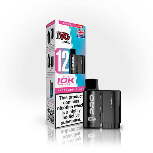 IVG Pro Pods - Raspberry Blast - PJW Vapes | UK Leading Vape Wholesaler