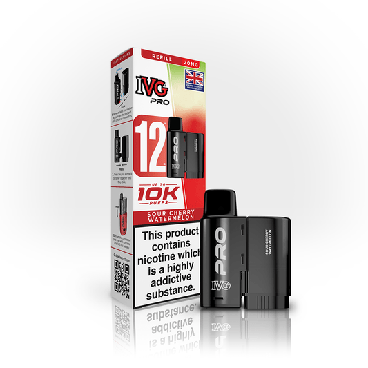IVG Pro Pods - Sour Cherry Watermelon - PJW Vapes | UK Leading Vape Wholesaler