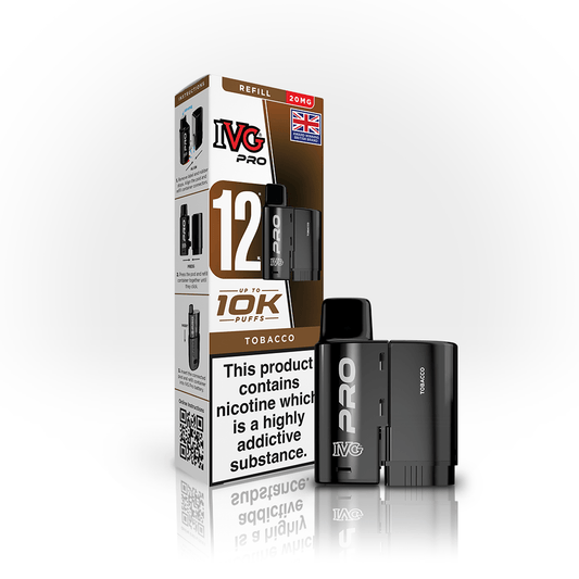 IVG Pro Pods - Tobacco - PJW Vapes | UK Leading Vape Wholesaler