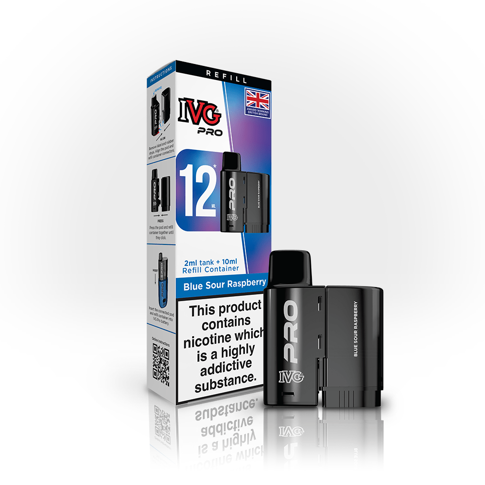 IVG PRO Refill - Blue Sour Raspberry - PJW Vapes | UK Leading Vape Wholesaler