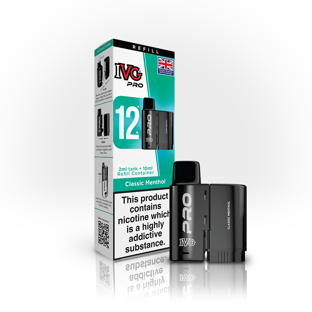 IVG PRO Refill - Classic Menthol - PJW Vapes | UK Leading Vape Wholesaler