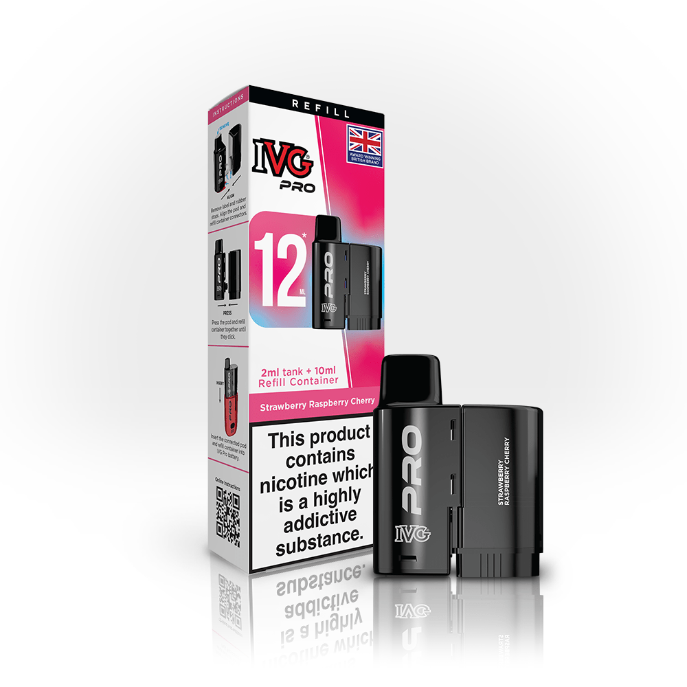 IVG PRO Refill - Strawberry Raspberry Cherry - PJW Vapes | UK Leading Vape Wholesaler