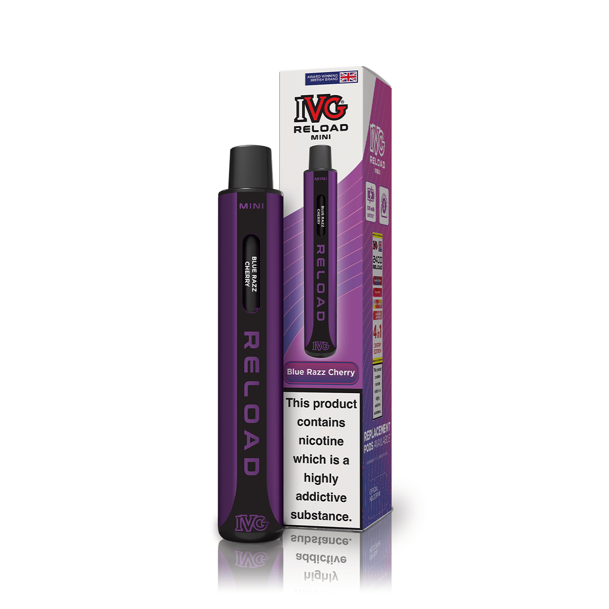 IVG Reload Mini Kit - Blue Razz Cherry - PJW Vapes | UK Leading Vape Wholesaler