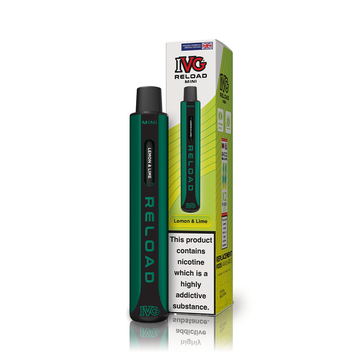 IVG Reload Mini Kit - Lemon & Lime - PJW Vapes | UK Leading Vape Wholesaler