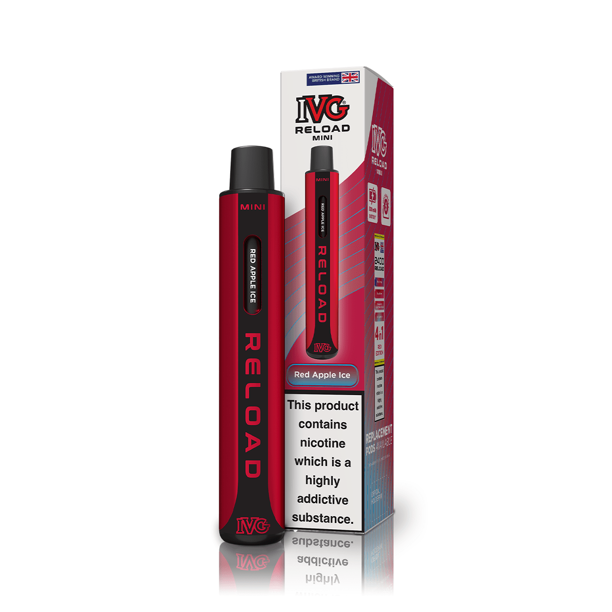 IVG Reload Mini Kit - Red Apple Ice - PJW Vapes | UK Leading Vape Wholesaler