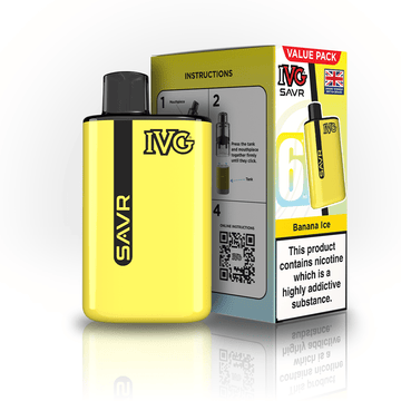 IVG SAVR 3K Kit - Banana Ice - PJW Vapes | UK Leading Vape Wholesaler