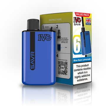 IVG SAVR 3K Kit - Blue Razz Lemonade - PJW Vapes | UK Leading Vape Wholesaler