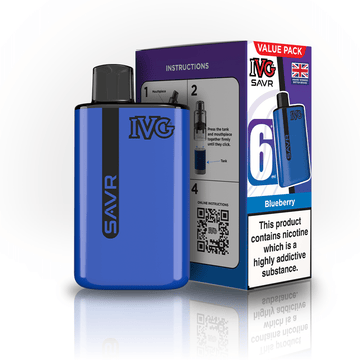 IVG SAVR 3K Kit - Blueberry - PJW Vapes | UK Leading Vape Wholesaler