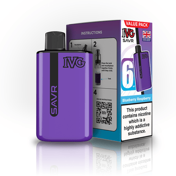 IVG SAVR 3K Kit - Blueberry Raspberry - PJW Vapes | UK Leading Vape Wholesaler