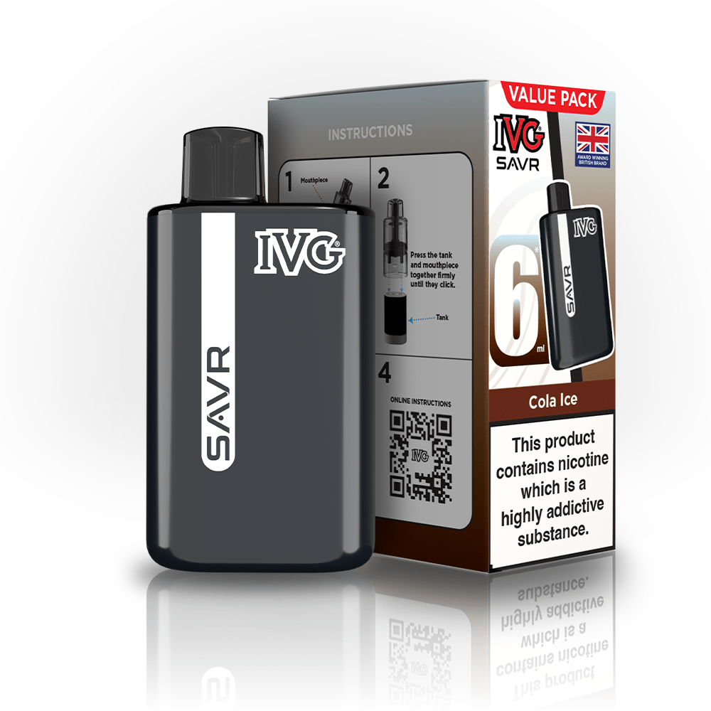 IVG SAVR 3K Kit - Cola Ice - PJW Vapes | UK Leading Vape Wholesaler