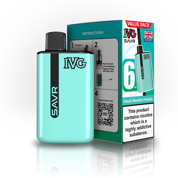 IVG SAVR 3K Kit - Fresh Menthol Mojito - PJW Vapes | UK Leading Vape Wholesaler