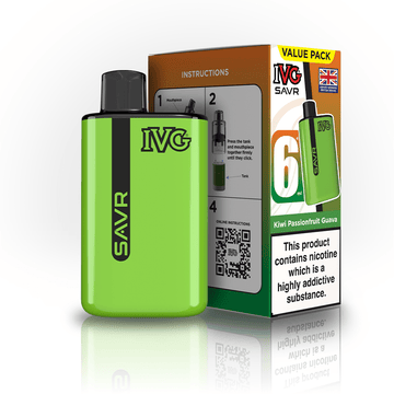 IVG SAVR 3K Kit - Kiwi Passionfruit Guava - PJW Vapes | UK Leading Vape Wholesaler