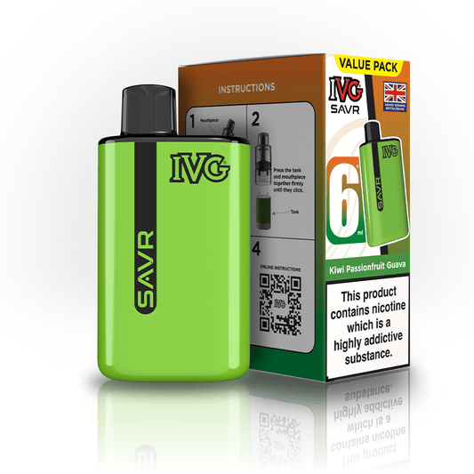 IVG SAVR 3K Kit - Kiwi Passionfruit Guava - PJW Vapes | UK Leading Vape Wholesaler