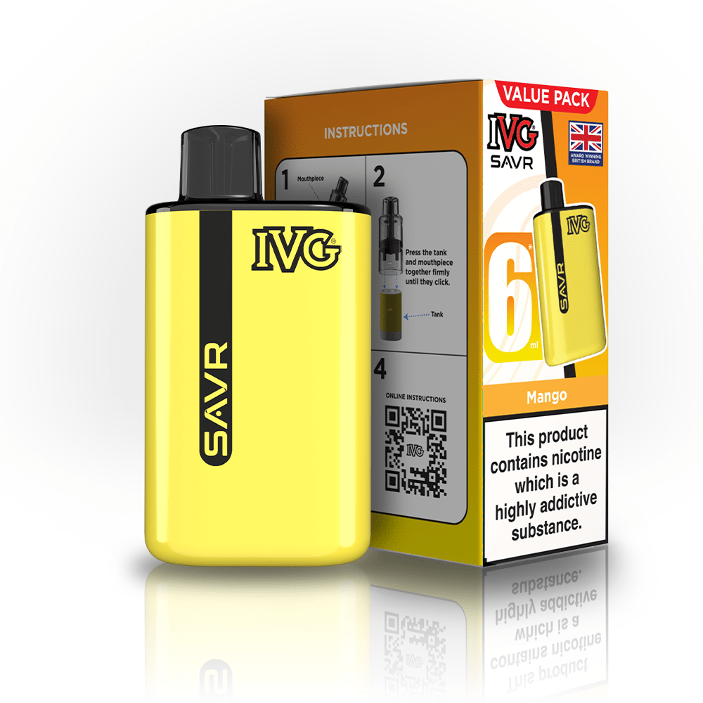 IVG SAVR 3K Kit - Mango - PJW Vapes | UK Leading Vape Wholesaler