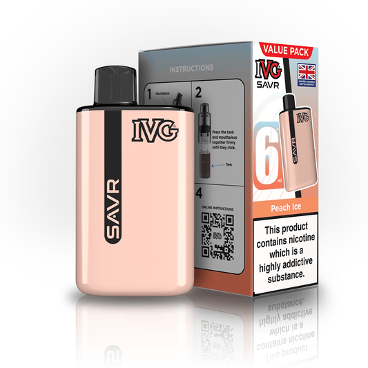 IVG SAVR 3K Kit - Peach Ice - PJW Vapes | UK Leading Vape Wholesaler