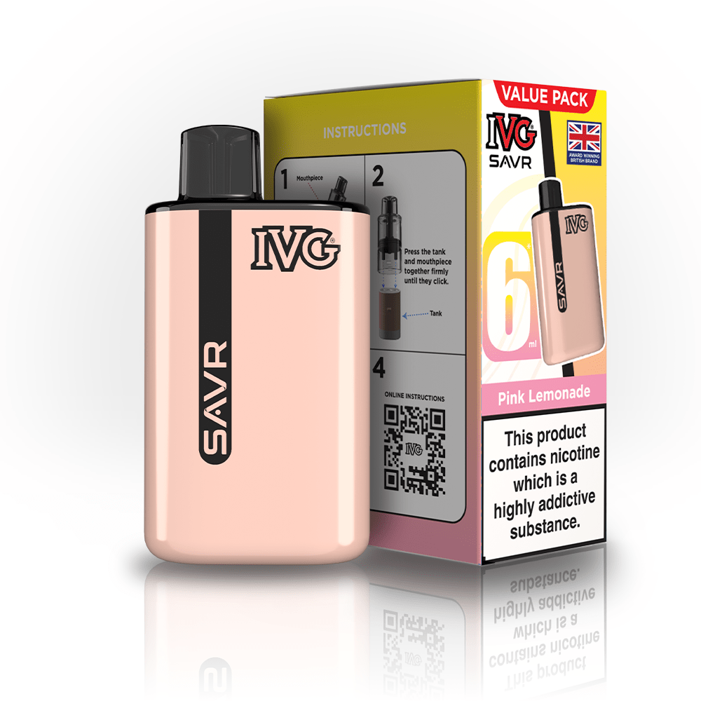 IVG SAVR 3K Kit - Pink Lemonade - PJW Vapes | UK Leading Vape Wholesaler