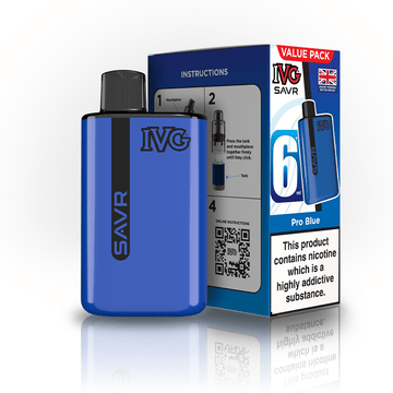 IVG SAVR 3K Kit - Pro Blue - PJW Vapes | UK Leading Vape Wholesaler