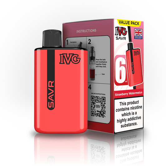 IVG SAVR 3K Kit - Strawberry Watermelon - PJW Vapes | UK Leading Vape Wholesaler