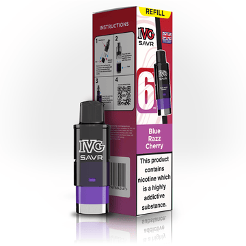 IVG Savr 3K - Refill - Blue Razz Cherry - PJW Vapes | UK Leading Vape Wholesaler