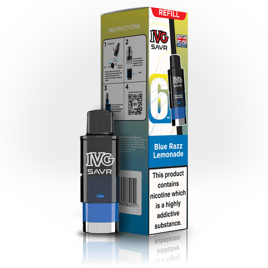 IVG Savr 3K - Refill - Blue Razz Lemonade - PJW Vapes | UK Leading Vape Wholesaler