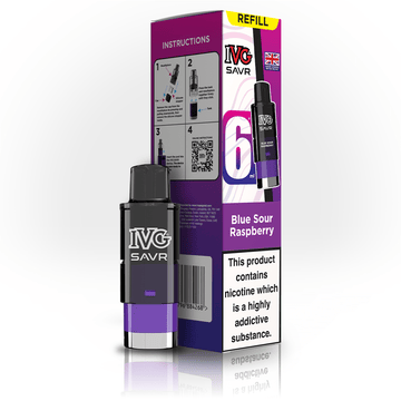 IVG Savr 3K - Refill - Blue Sour Raspberry - PJW Vapes | UK Leading Vape Wholesaler