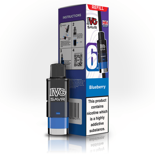 IVG Savr 3K - Refill - Blueberry - PJW Vapes | UK Leading Vape Wholesaler
