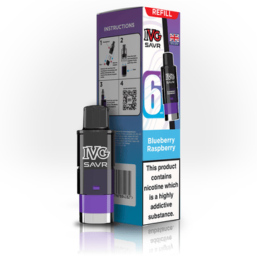 IVG Savr 3K - Refill - Blueberry Raspberry - PJW Vapes | UK Leading Vape Wholesaler
