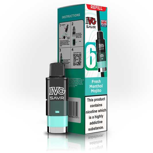 IVG Savr 3K - Refill - Fresh Menthol Mojito - PJW Vapes | UK Leading Vape Wholesaler