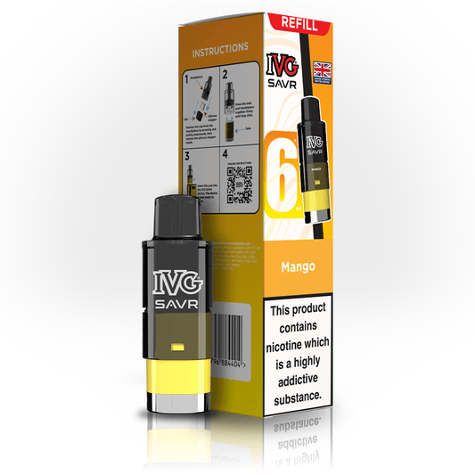 IVG Savr 3K - Refill - Mango - PJW Vapes | UK Leading Vape Wholesaler