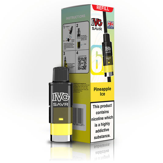 IVG Savr 3K - Refill - Pineapple Ice - PJW Vapes | UK Leading Vape Wholesaler