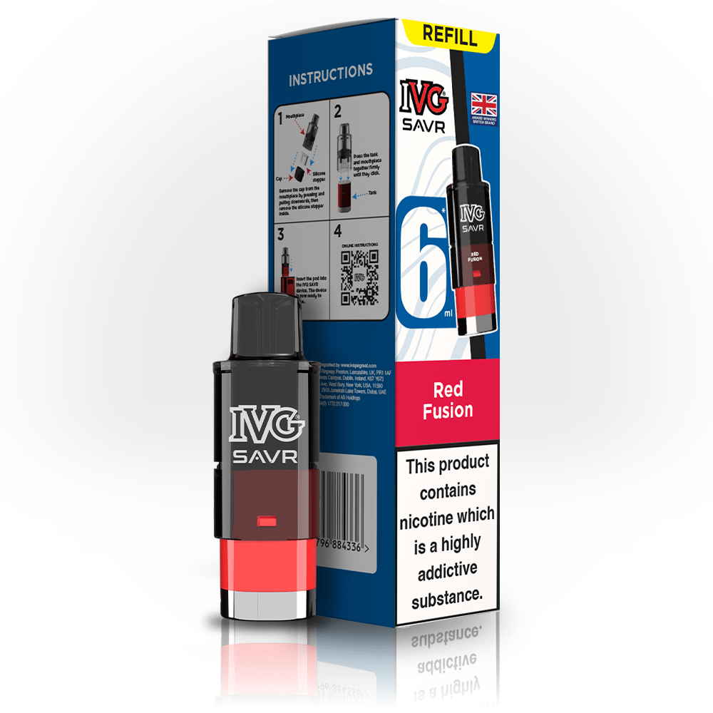 IVG Savr 3K - Refill - Red Fusion - PJW Vapes | UK Leading Vape Wholesaler