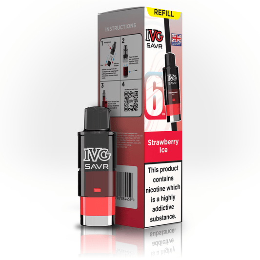 IVG Savr 3K - Refill - Strawberry Ice - PJW Vapes | UK Leading Vape Wholesaler