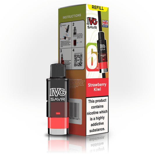 IVG Savr 3K - Refill - Strawberry Kiwi - PJW Vapes | UK Leading Vape Wholesaler