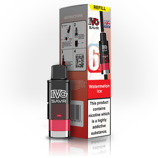 IVG Savr 3K - Refill - Watermelon Ice - PJW Vapes | UK Leading Vape Wholesaler