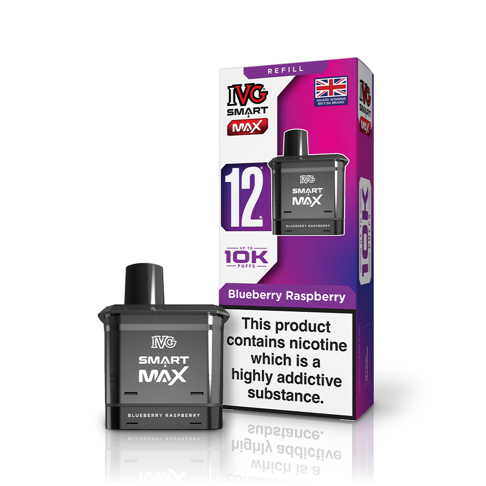 IVG Smart Max - Refill - Blueberry Raspberry - PJW Vapes | UK Leading Vape Wholesaler