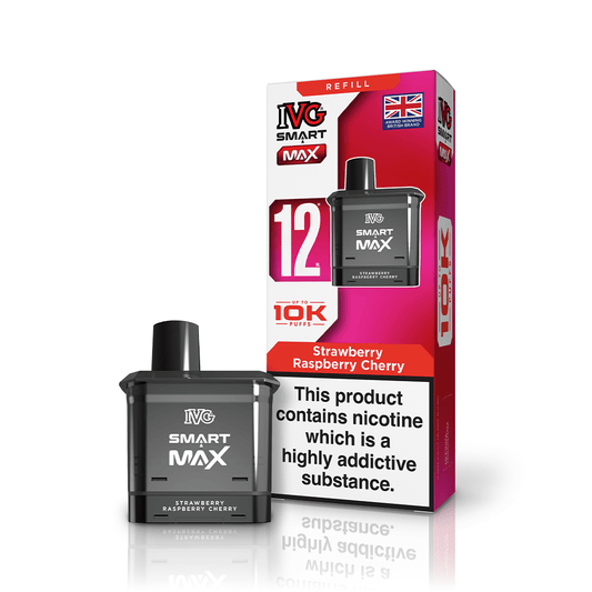 IVG Smart Max - Refill - Strawberry Raspberry Cherry - PJW Vapes | UK Leading Vape Wholesaler