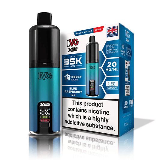 IVG XL35 Kit - Blue Raspberry Ice - PJW Vapes | UK Leading Vape Wholesaler