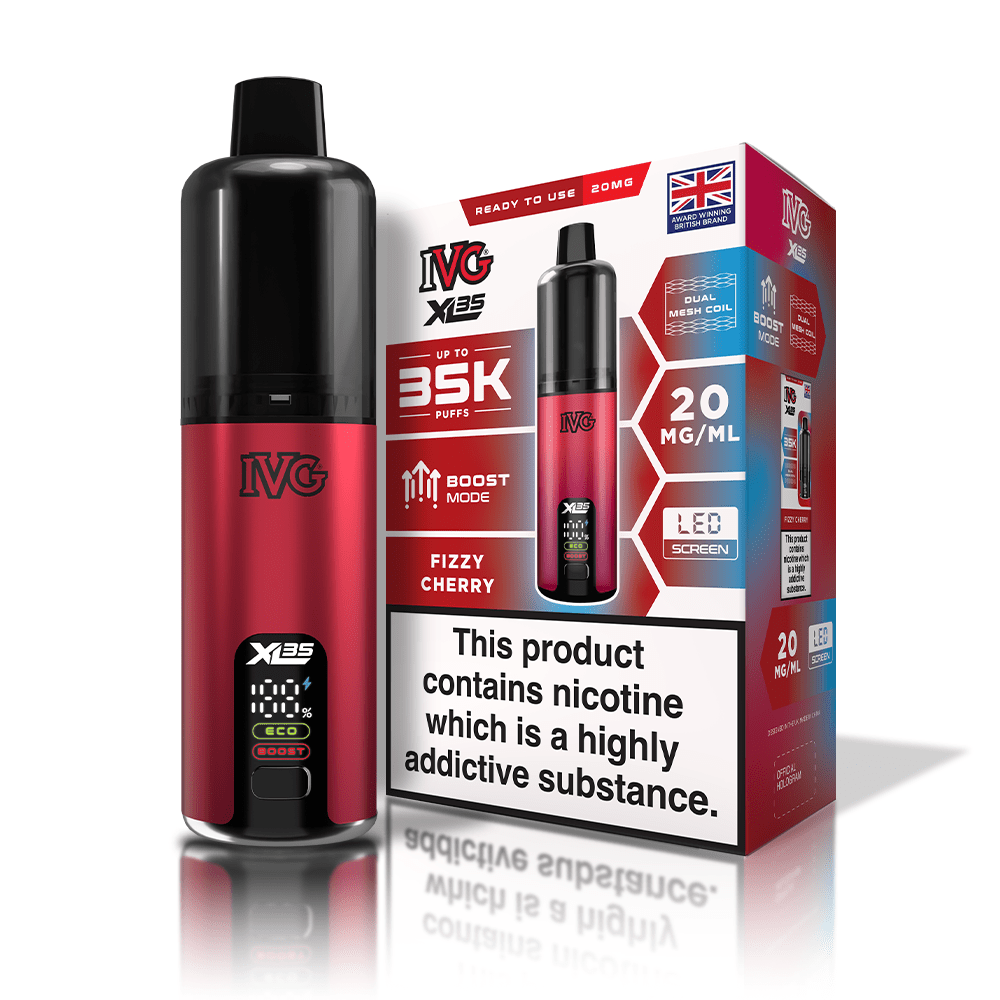 IVG XL35 Kit - Fizzy Cherry - PJW Vapes | UK Leading Vape Wholesaler