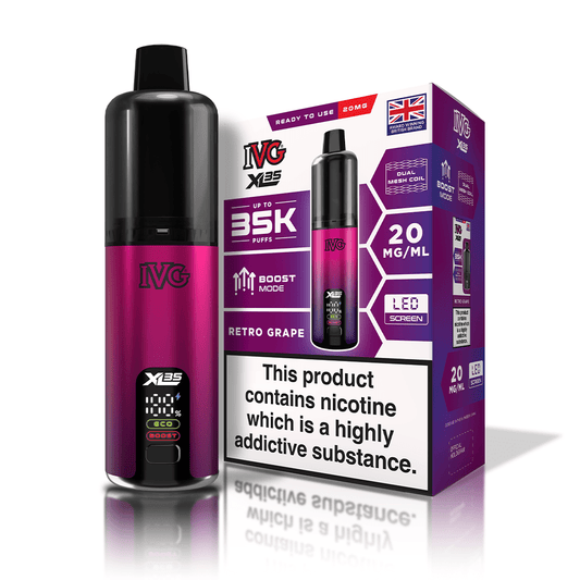 IVG XL35 Kit - Retro Grape - PJW Vapes | UK Leading Vape Wholesaler