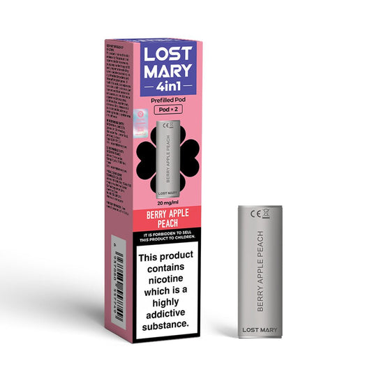 Lost Mary 4IN1 Pod - Berry Apple Peach - PJW Vapes | UK Leading Vape Wholesaler
