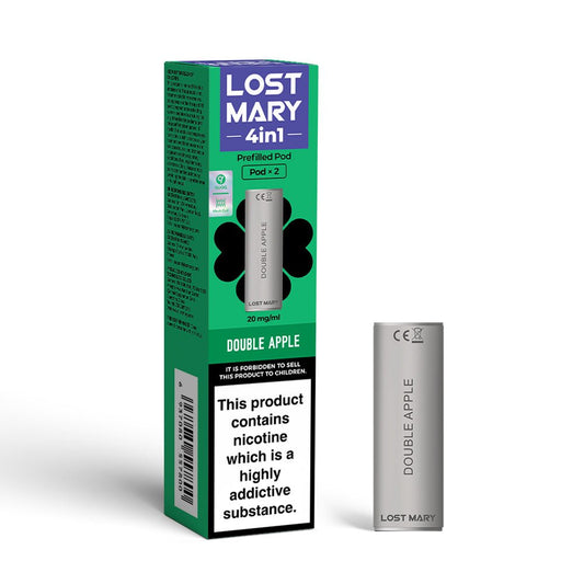 Lost Mary 4IN1 Pod - Double Apple - PJW Vapes | UK Leading Vape Wholesaler