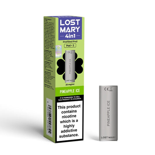 Lost Mary 4IN1 Pod - Pineapple Ice - PJW Vapes | UK Leading Vape Wholesaler