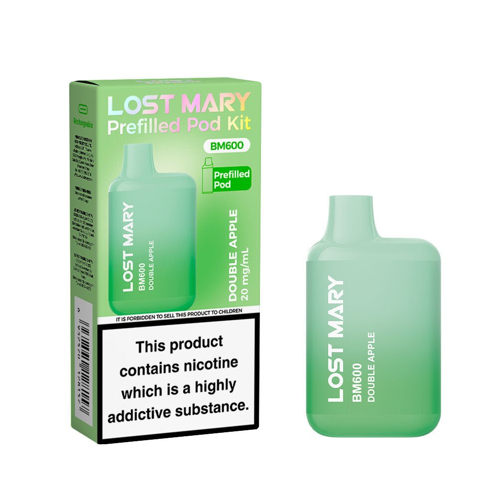 Lost Mary BM600 - 2025 - Double Apple - PJW Vapes | UK Leading Vape Wholesaler