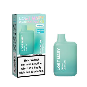 Lost Mary BM600 - 2025 - Lemon Lime - PJW Vapes | UK Leading Vape Wholesaler