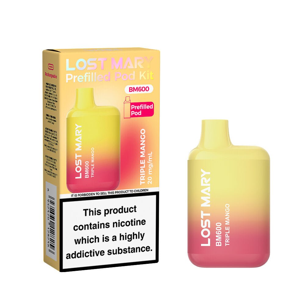 Lost Mary BM600 - 2025 - Triple Mango - PJW Vapes | UK Leading Vape Wholesaler
